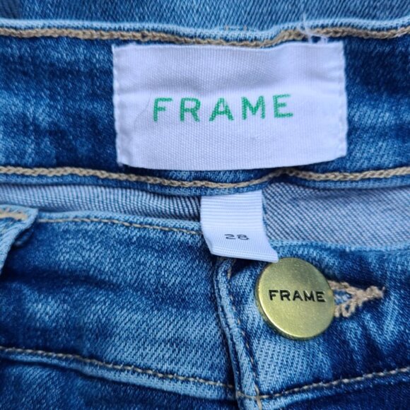 FRAME Le Hight Skinny Distressed Jeans size 28 - Picture 3 of 15